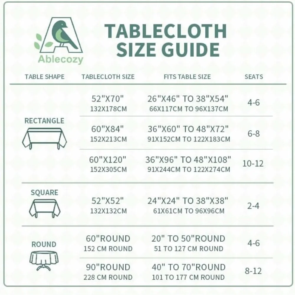Elegant Black and White Floral Tablecloth 007